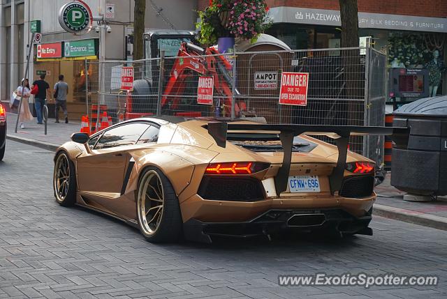 Lamborghini Aventador spotted in Toronto, Canada