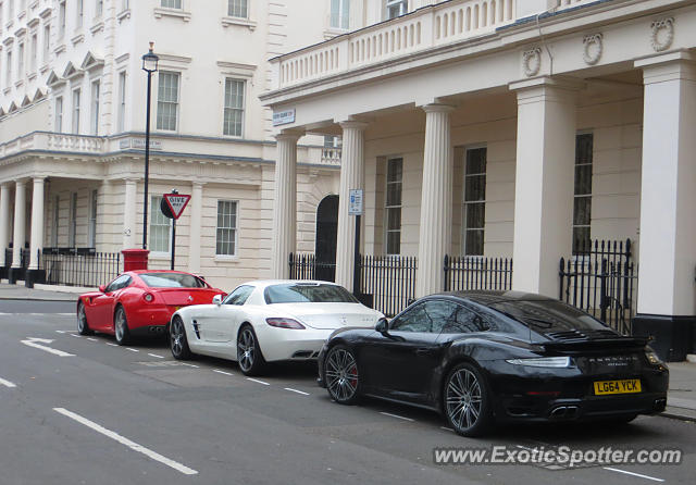 Mercedes SLS AMG spotted in London, United Kingdom
