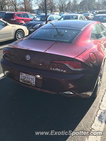 Fisker Karma spotted in Maple lawn, Maryland
