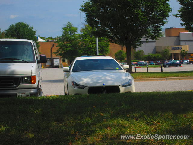 Maserati Ghibli spotted in Columbia, Maryland