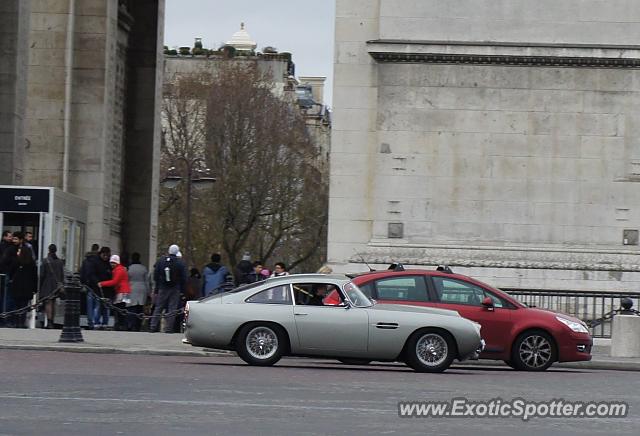 Aston Martin DB5 spotted in Paris, France