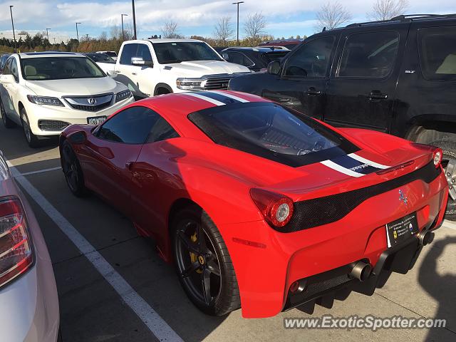 Ferrari 458 Italia spotted in Des Moines, Iowa