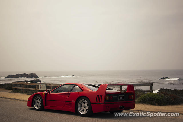 Ferrari F40 spotted in Pebble beach, California