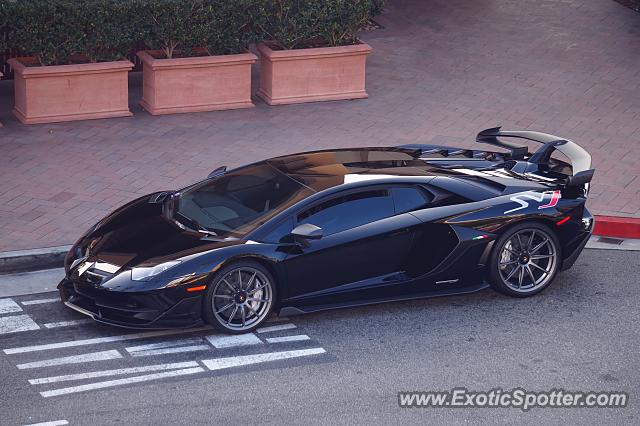 Lamborghini Aventador spotted in Newport Beach, California