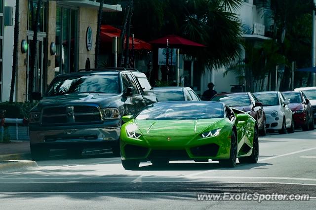Lamborghini Huracan spotted in Miami Beach, Florida