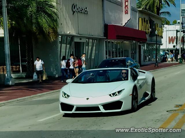 Lamborghini Huracan spotted in Miami Beach, Florida