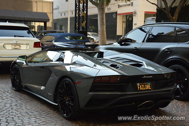 Lamborghini Aventador spotted in Beverly Hills, California