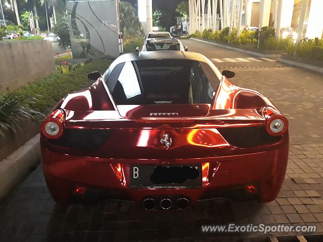 Ferrari 458 Italia spotted in Jakarta, Indonesia