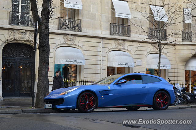 Ferrari GTC4Lusso spotted in Paris, France