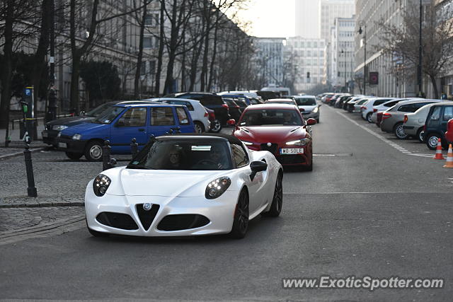 Alfa Romeo 4C spotted in Warsaw, Poland