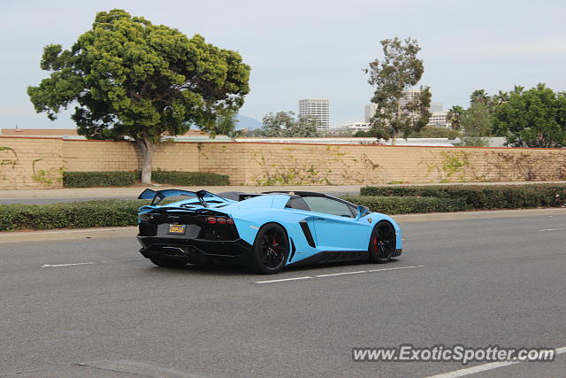 Lamborghini Aventador spotted in Newport Beach, California