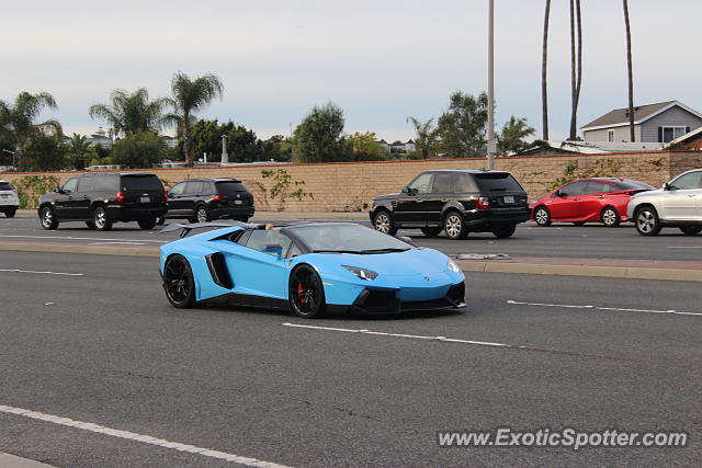 Lamborghini Aventador spotted in Newport Beach, California