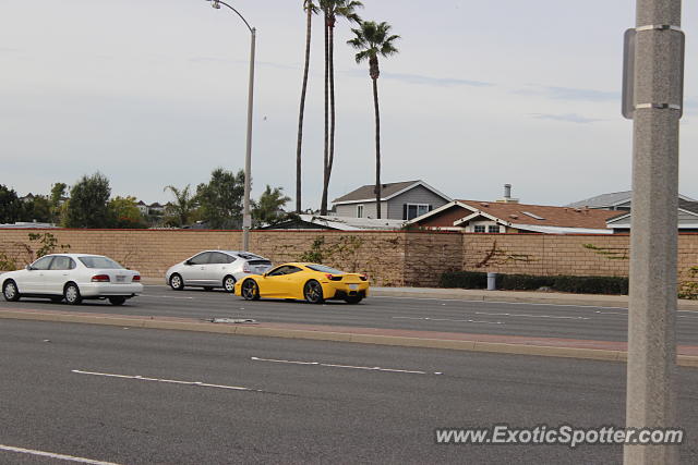 Ferrari 458 Italia spotted in Newport Beach, California