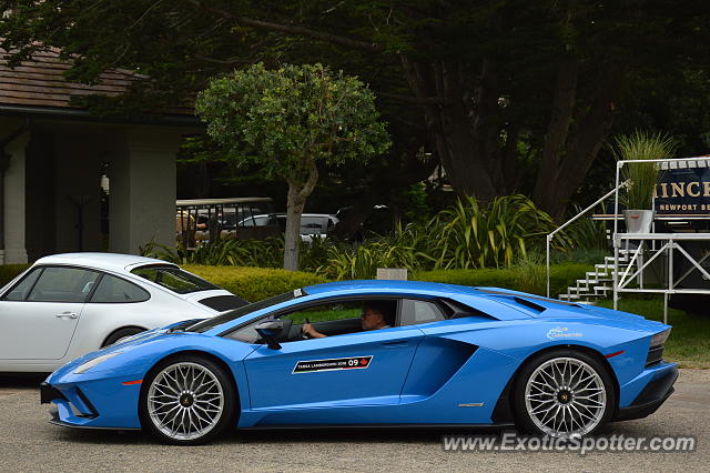 Lamborghini Aventador spotted in Pebble Beach, California
