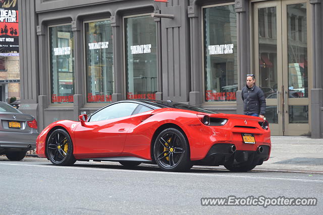 Ferrari 488 GTB spotted in Manhattan, New York