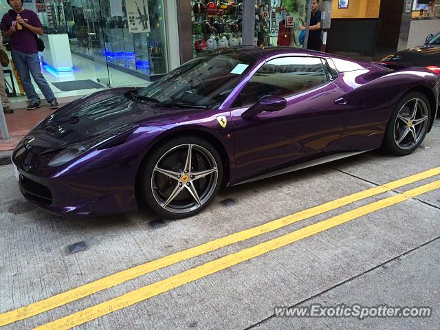 Ferrari 458 Italia spotted in Singapore, China