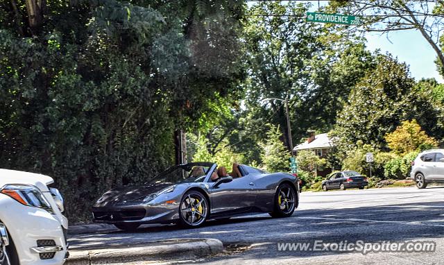 Ferrari 458 Italia spotted in Charlotte, North Carolina