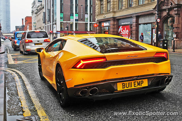 Lamborghini Huracan spotted in Manchester, United Kingdom