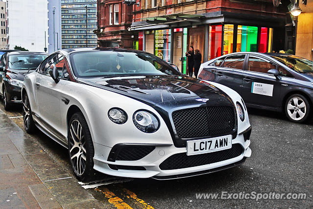 Bentley Continental spotted in Manchester, United Kingdom on 01/19