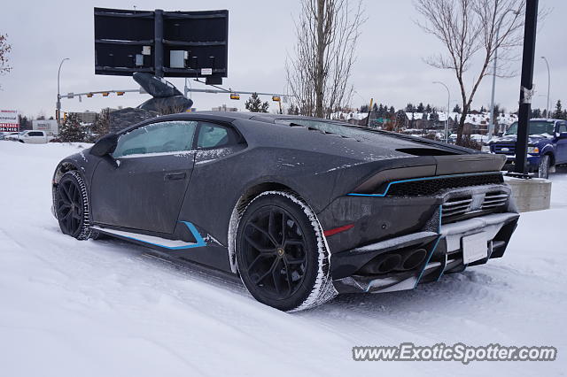 Lamborghini Huracan spotted in Edmonton, Canada
