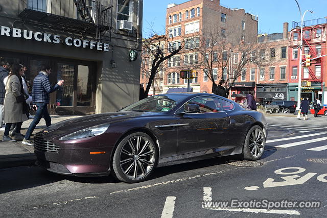 Aston Martin Virage spotted in Manhattan, New York