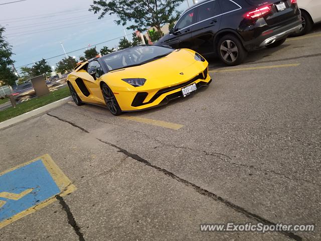 Lamborghini Aventador spotted in Markham, Canada