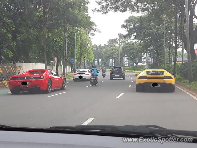 Ferrari 458 Italia spotted in Tangerang, Indonesia
