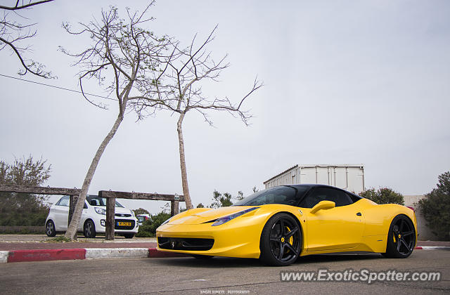 Ferrari 458 Italia spotted in Tel aviv, Israel