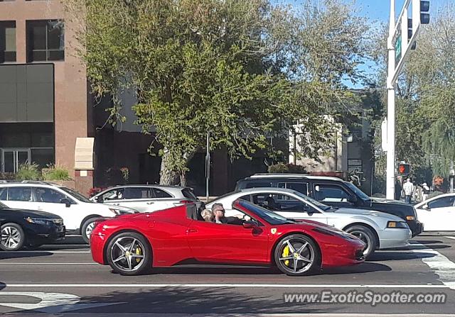 Ferrari 458 Italia spotted in Scottsdale, Arizona