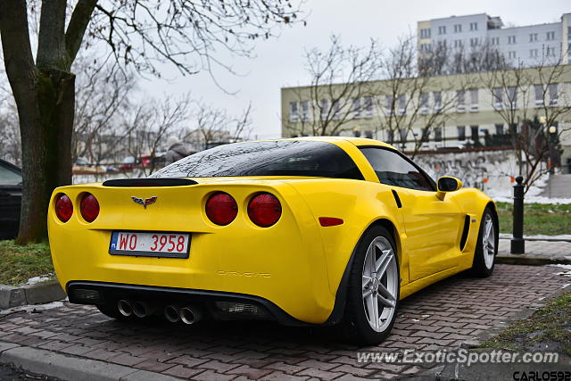 Chevrolet Corvette Z06 spotted in Warsaw, Poland