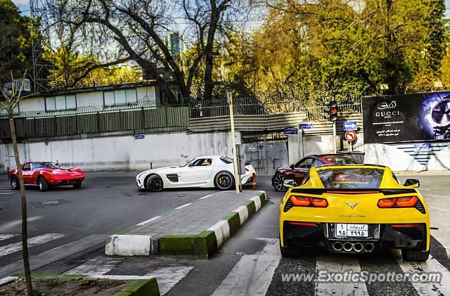 Mercedes SLS AMG spotted in Tehran, Iran