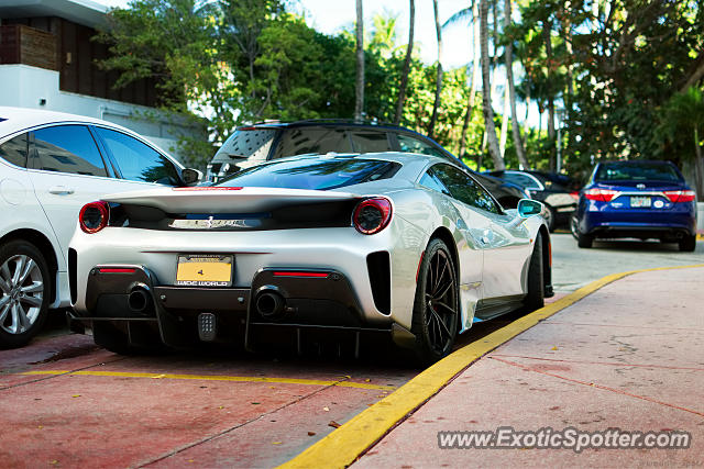 Ferrari 488 GTB spotted in Miami Beach, Florida