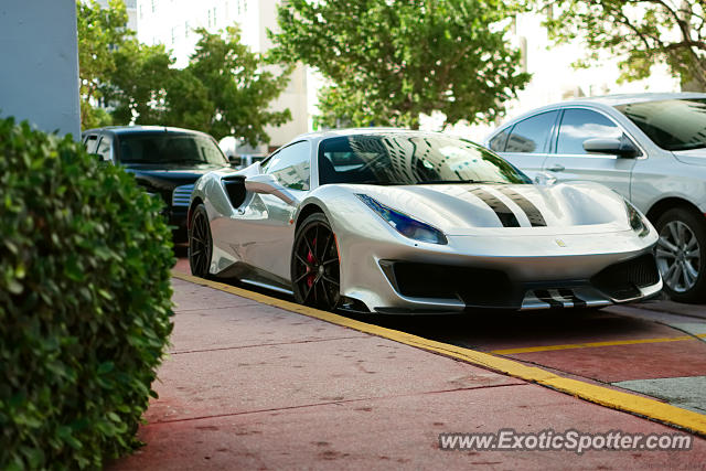 Ferrari 488 GTB spotted in Miami Beach, Florida