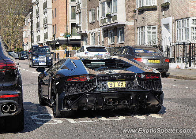 Lamborghini Aventador spotted in London, United Kingdom