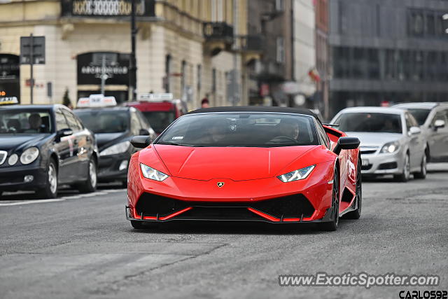 Lamborghini Huracan spotted in Warsaw, Poland