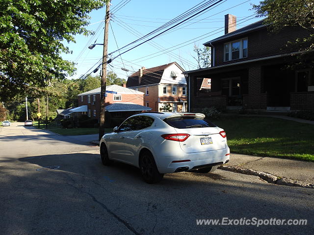 Maserati Levante spotted in Pittsburgh, Pennsylvania