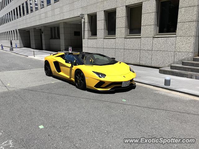 Lamborghini Aventador spotted in Osaka, Japan