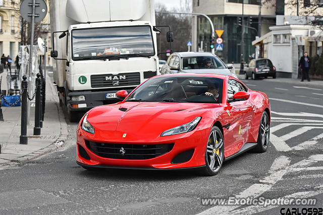 Ferrari Portofino spotted in Warsaw, Poland