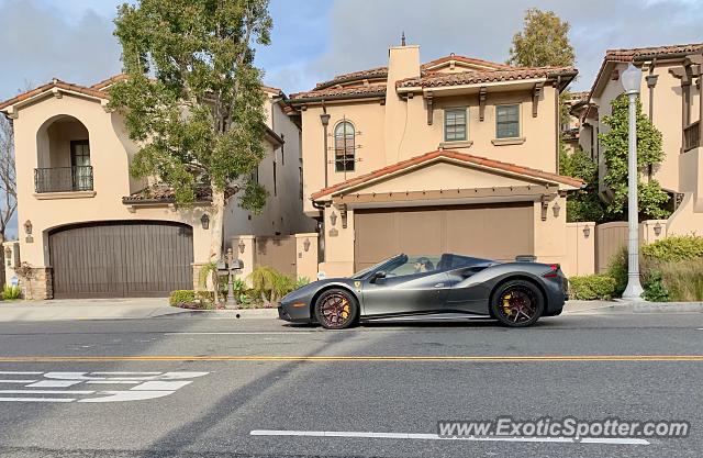 Ferrari 488 GTB spotted in Newport Beach, California