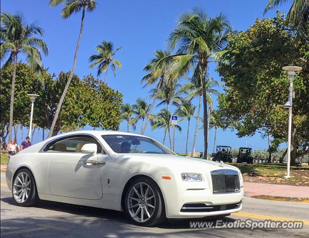 Rolls-Royce Wraith spotted in South Beach, Florida