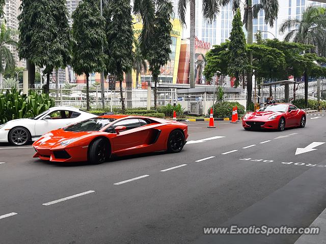Lamborghini Aventador spotted in Jakarta, Indonesia