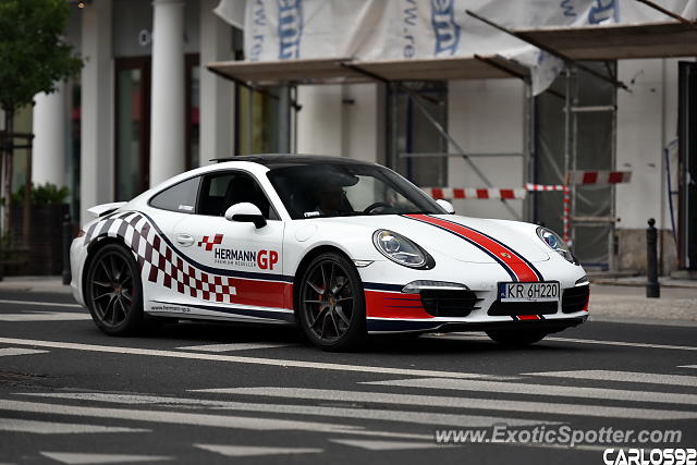 Porsche 911 spotted in Warsaw, Poland