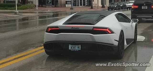 Lamborghini Huracan spotted in Miami, Florida