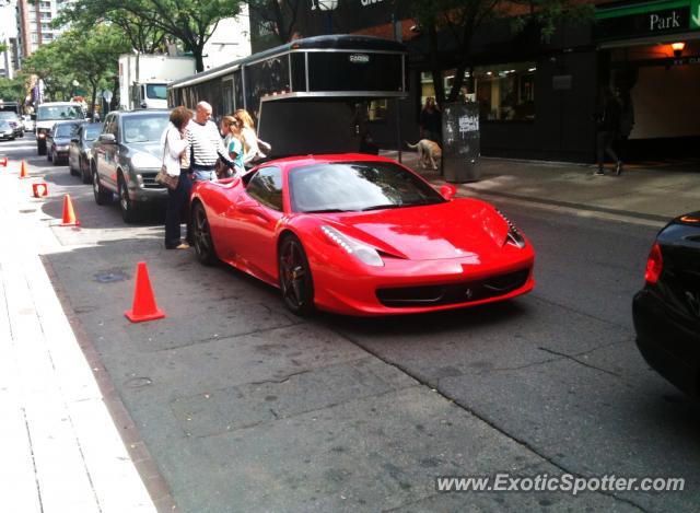 Ferrari 458 Italia spotted in Toronto, Canada
