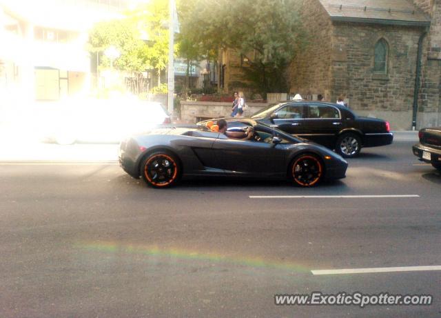 Lamborghini Gallardo spotted in Toronto Ontario , Canada