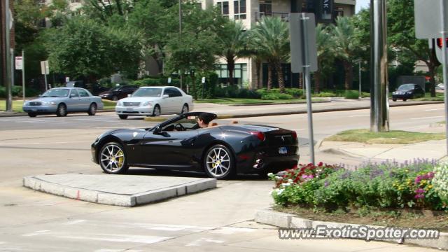 Ferrari California spotted in Houston, Texas