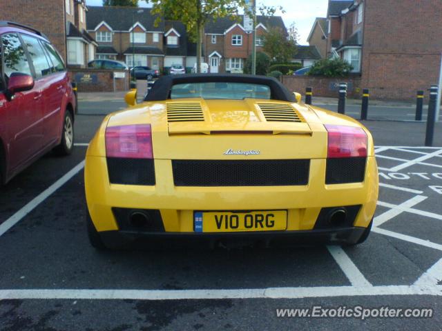 Lamborghini Gallardo spotted in Cobham, United Kingdom