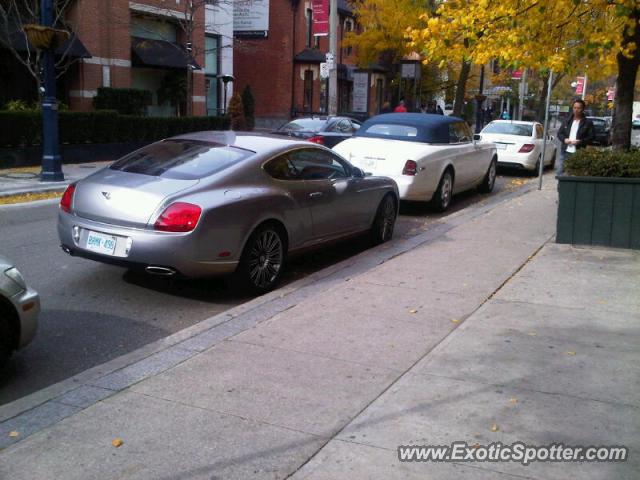 Bentley Continental spotted in Toronto, Canada