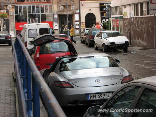 Mercedes SLS AMG spotted in Wroclaw, Poland