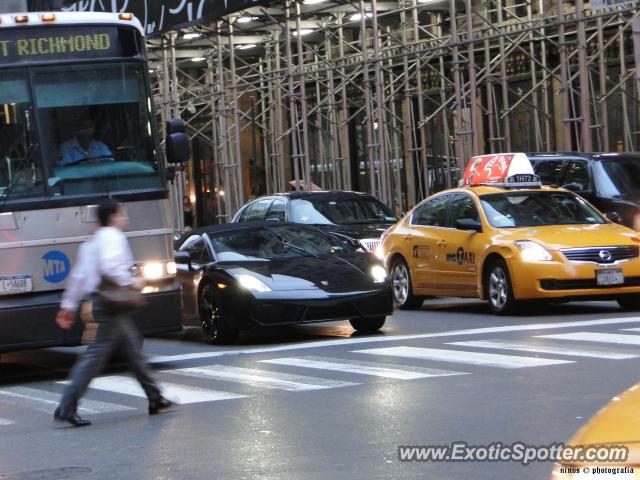 Lamborghini Gallardo spotted in Manhattan, New York